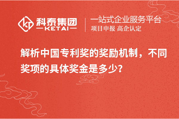 解析中国专利奖的奖励机制，不同奖项的具体奖金是多少？