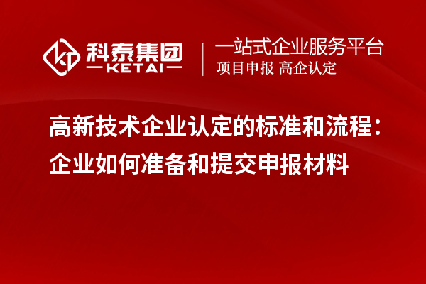 
的标准和流程：企业如何准备和提交申报材料