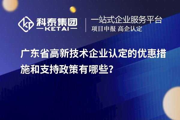 广东省
的优惠措施和支持政策有哪些？