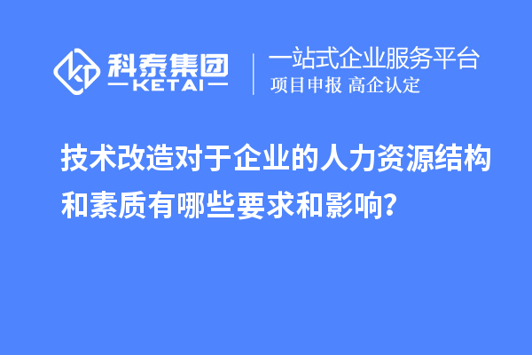 技术改造对于企业的人力资源结构和素质有哪些要求和影响？