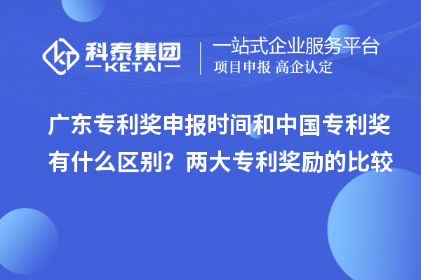 广东专利奖申报时间和中国专利奖有什么区别？两大专利奖励的比较