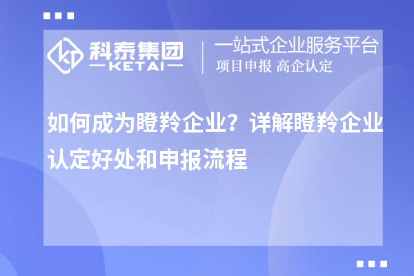 如何成为瞪羚企业？详解瞪羚企业认定好处和申报流程