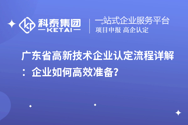 广东省
流程详解：企业如何高效准备？