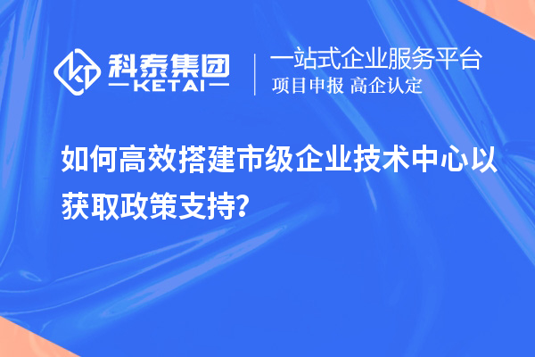 如何高效搭建市级企业技术中心以获取政策支持？