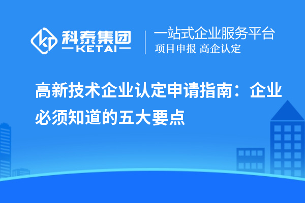 
申请指南：企业必须知道的五大要点