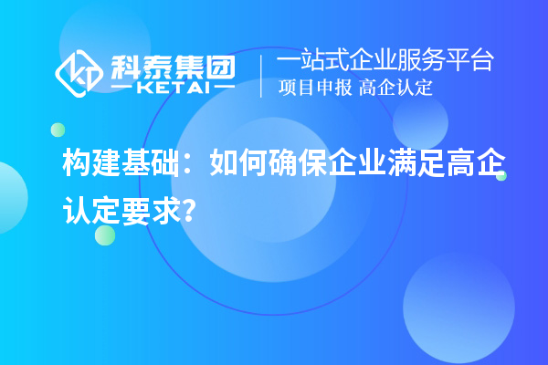 构建基础：如何确保企业满足高企认定要求？