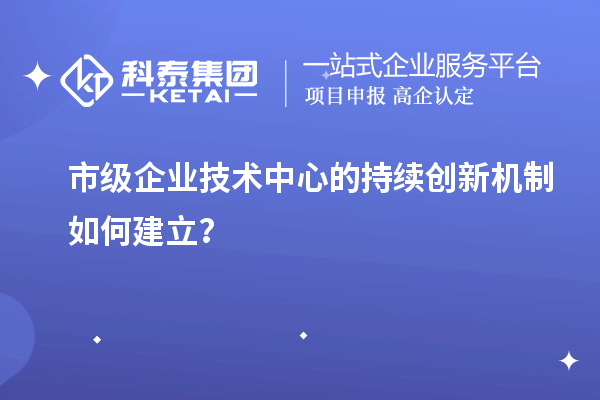 市级企业技术中心的持续创新机制如何建立？