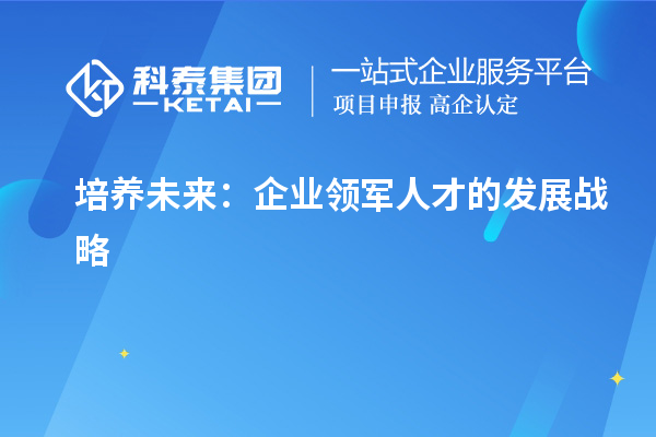 培养未来：企业领军人才的发展战略