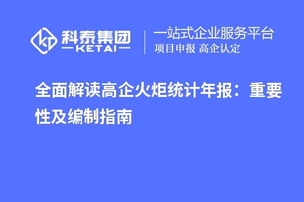 全面解读高企火炬统计年报：重要性及编制指南