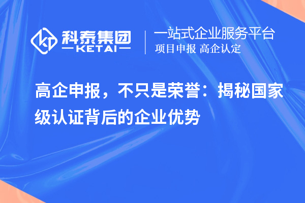 高企申报，不只是荣誉：揭秘国家级认证背后的企业优势