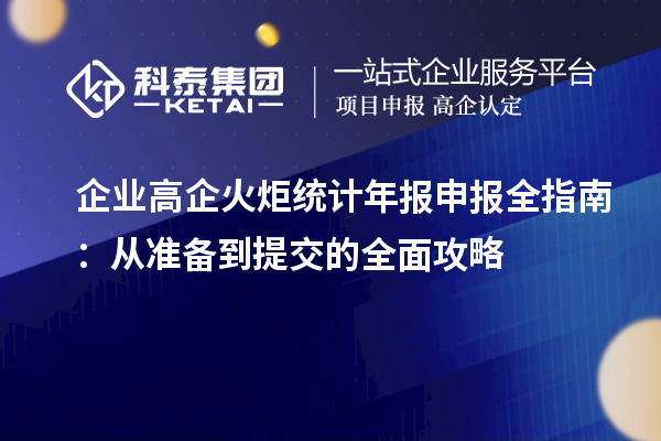 企业高企火炬统计年报申报全指南：从准备到提交的全面攻略