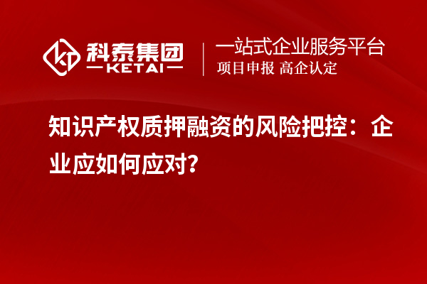 知识产权质押融资的风险把控：企业应如何应对？