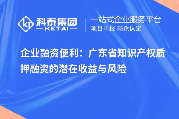 企业融资便利：广东省知识产权质押融资的潜在收益与风险