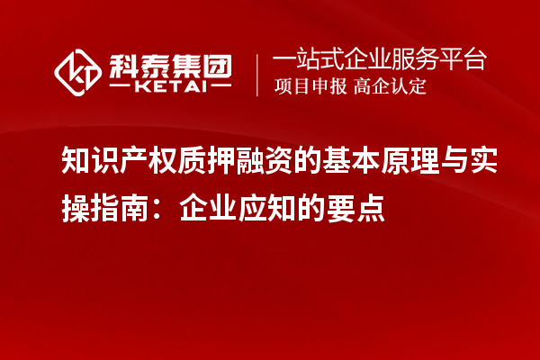 知识产权质押融资的基本原理与实操指南：企业应知的要点