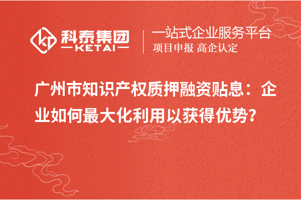 广州市知识产权质押融资贴息：企业如何最大化利用以获得优势？