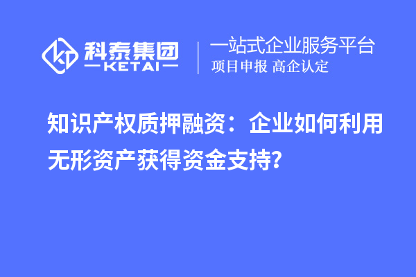 知识产权质押融资：企业如何利用无形资产获得资金支持？