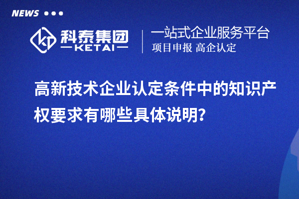 
条件中的知识产权要求有哪些具体说明？