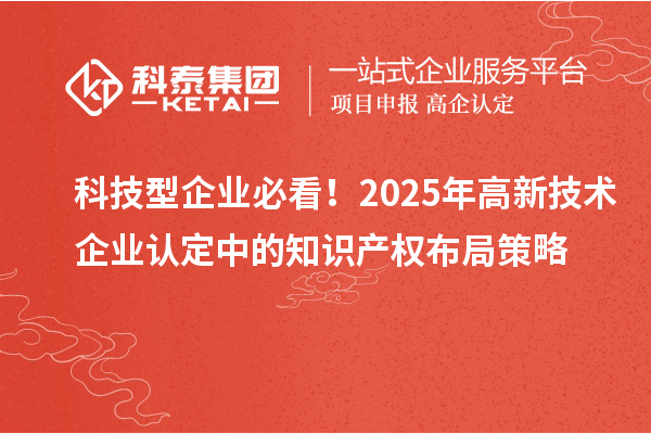 科技型企业必看！2025年中的知识产权布局策略