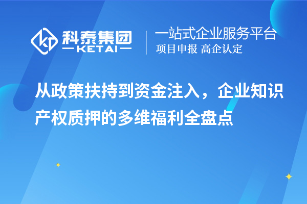 从政策扶持到资金注入，企业知识产权质押的多维福利全盘点