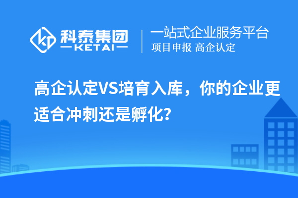 高企认定VS培育入库，你的企业更适合冲刺还是孵化？