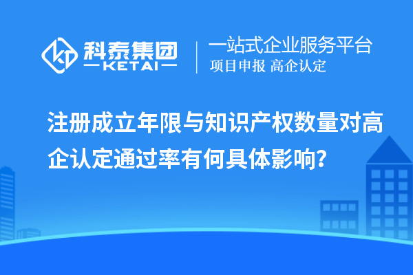 注册成立年限与知识产权数量对高企认定通过率有何具体影响？