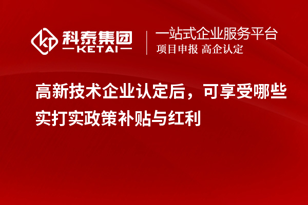  后，可享受哪些实打实政策补贴与红利